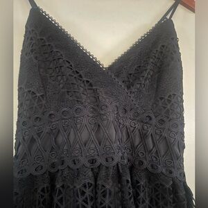 GUESS Elegant Black Lace Dress